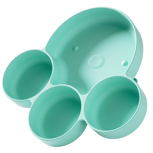 albo宝宝餐盘吸盘分格盘婴儿硅胶吸管辅食碗吃饭训练勺子儿童餐具