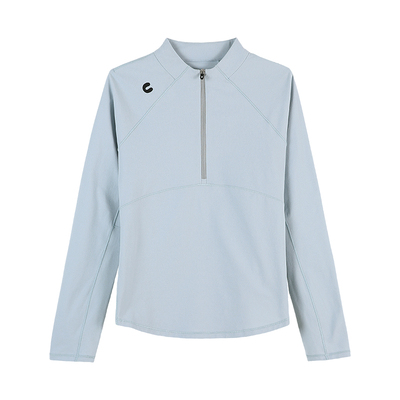 云上生活【星晴卫衣】UPF50+防晒速干半拉链短款卫衣2026春上衣女