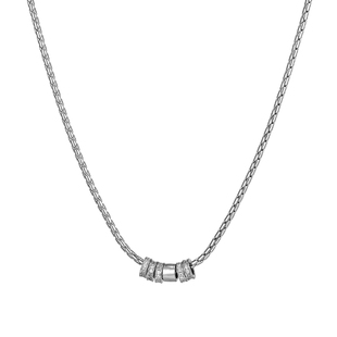 VOYAGE圆环锆石吊坠男士项链女轻奢小众锁骨链男生高级感链子配饰