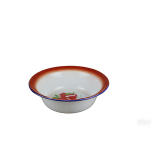 泡面碗家用个人专用火锅料碗搪瓷盆带花带盖搪瓷碗食品级加厚商用