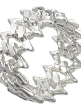 原创设计ins菱形戒指食指戒