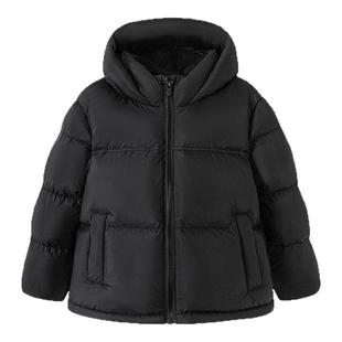 迷你巴拉巴拉女童羽绒服2025冬季穿搭女孩帅气连帽外套搭配运动裤