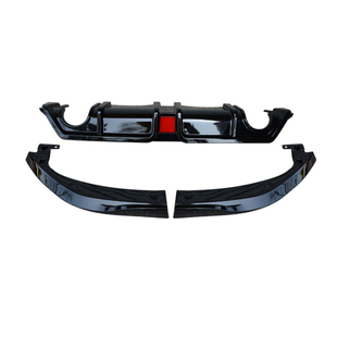 适用于十代思域改装后扰流领航灯爆闪三段式后唇排气管尾喉大包围