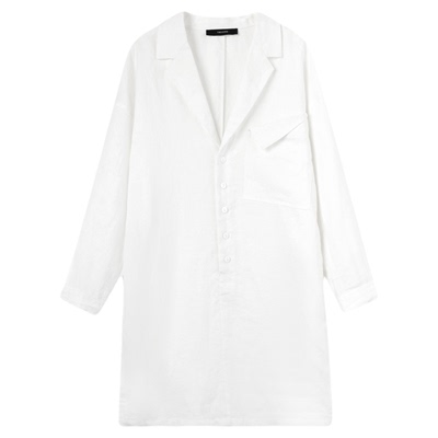 THESOONG亚麻中长款衬衫裙