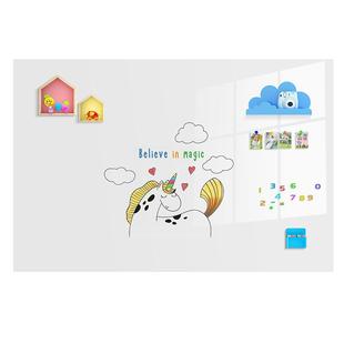 磁博士 双层磁性白板墙贴可移除不伤墙不留残胶办公教学培训书写板办公教学黑板墙贴家用儿童涂鸦墙膜墙贴