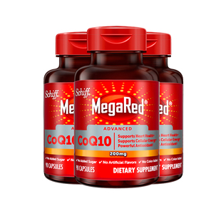 Schiff MegaRed高含量辅酶q10呵护中老年心肌健康90粒*3