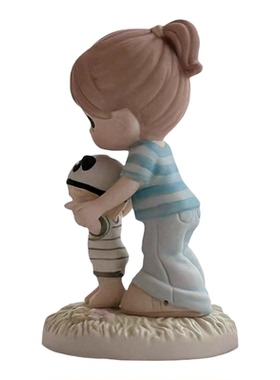 Precious Moments水滴娃娃妈妈带儿子陶瓷人物摆件家居艺术