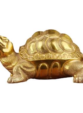 纯铜祝福中式客厅贺寿礼品铜乌龟