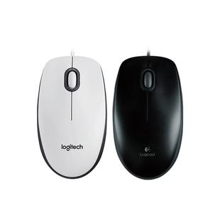 罗技M100R有线办公鼠标男女生家用左右手通用电脑笔记本滑鼠外设