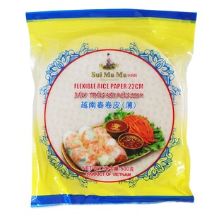 泰国水妈妈牌RiCE PAPER 春卷皮米纸卷薄饼皮500g 水妈妈春卷皮