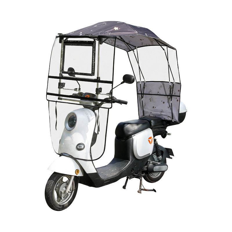 电动车遮雨棚蓬新款伸缩可折叠