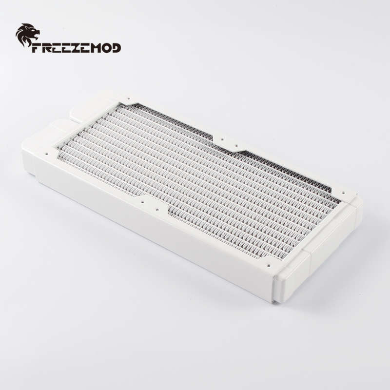FREEZEMOD电脑水冷铜散热排14扁管TSRP-TW240白紫铜翅片12CM风扇