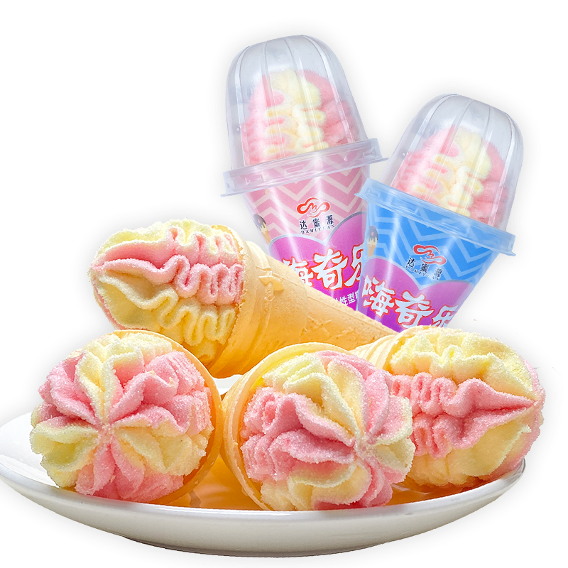 冰淇淋筒棉花糖蛋筒儿童糖果