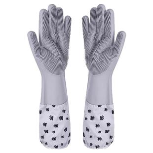 宠物洗澡手套加长加厚猫咪狗狗洗澡专用搓澡手套按摩刷子大型犬