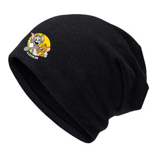 猫和老鼠汤姆猫杰瑞联名可爱搞怪包头帽子男女户外护耳保暖套头帽