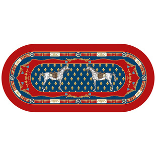 范居态度御骥瑞马迎财床边毯卧室新年红色结婚加厚高级感长条地毯