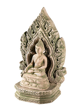 泰国工艺品砂岩佛像摆件家居客厅办公室乔迁创意礼品茶道禅意摆设