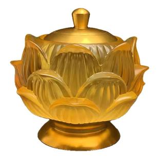 善缘堂透明供水杯供杯供佛财神心经专用水杯莲花家居仙家堂口摆件