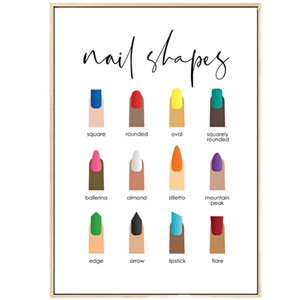 美甲美睫装饰画北欧时尚壁画彩妆海报宣传画创意美容院背景墙挂画