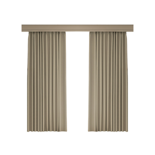 奶茶色双面棉麻窗帘遮光2025年新款卧室高级感客厅隔音防晒遮阳帘