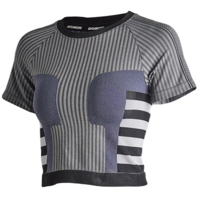 JSCT恤复古时尚无缝一体超短