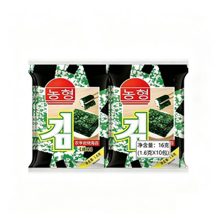 农亨岩烧海苔片40包儿童无添加酱油拌饭休闲紫菜零食小吃独立包装