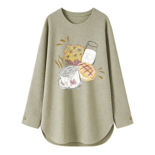 打底衫女内搭胖mm大码女装鲨鱼裤搭配的上衣女中长款遮屁股洋气冬