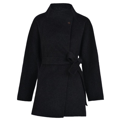 SeRinaBlue新款100纯羊毛女外套