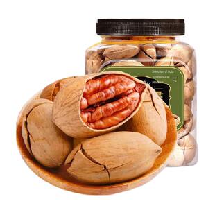 【包邮】憨豆熊坚果大颗粒碧根果400g/罐长寿果奶油味新鲜薄皮