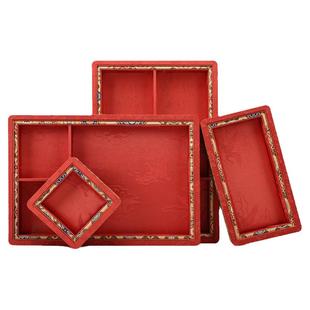 中式珠宝首饰托盘文玩黄金珠宝托盘展示位玉器玛瑙手镯展示看货盘