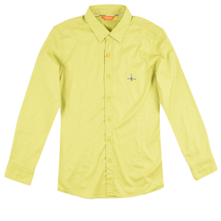 新款专柜正品比音勒芬男装秋冬厚款纯色纯棉长袖衬衫断码清仓