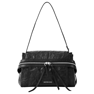 Amazing Song乙颂芝士卷公文小号植鞣头层牛皮单肩斜挎包女士新款