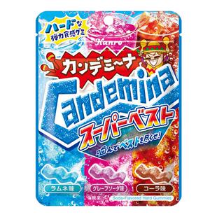 日本进口Kanro卡恩路三味混合碳酸软糖卡密迪娜超级精选果汁软糖