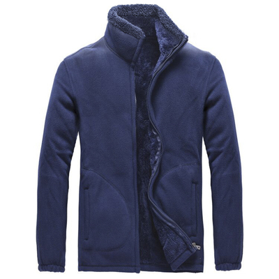 加绒加厚冬季开衫大码冲锋卫衣