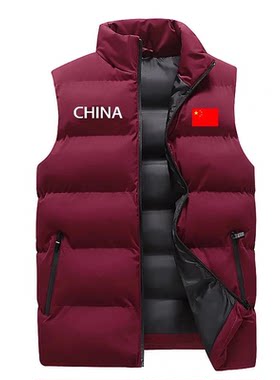 2025黑色羽绒马甲棉服男款秋冬季无袖外穿背心外套青少年坎肩马夹
