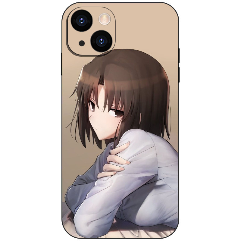 空之境界两仪式日系简约清冷少女磨砂硅胶手机壳同人周边适用于iPhone16苹果17小众动漫二次元防摔磁吸保护套