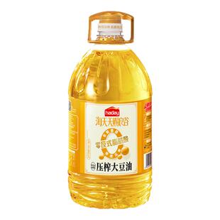 海天天赐良谷零反式脂肪酸压榨大豆油5L食用油炒菜家用商用大桶