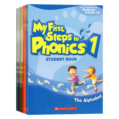 扫码听音频My First Steps to Phonics Student Book 6 迈向拼读第一步 系列12本 4-8岁儿童宝宝自然拼读语感培养英文学习教辅