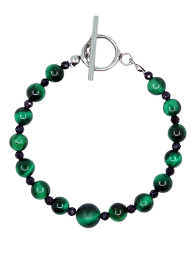 原创手作极光天然石手链手串