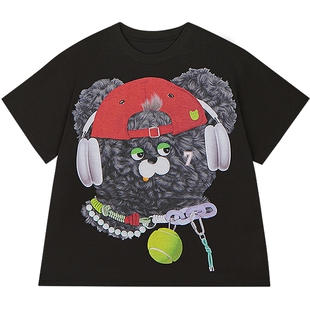 [沐言同款]woobaby儿童短袖T恤男女童夏季桉树凉感防蚊毛怪童装