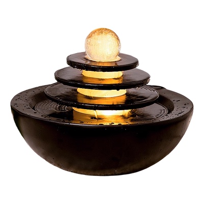 轻奢客厅转运球循环水摆件