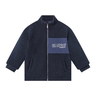 多多家男童棉服颗粒绒儿童加厚外套2025秋冬季新款冬装拼接棉袄潮