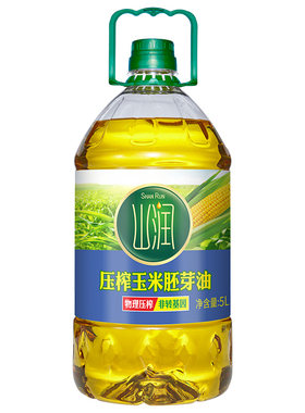 山润压榨玉米胚芽油5L/桶