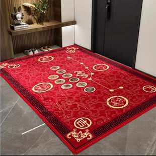 七星地垫黄色开运门垫进门防滑脚垫开门大吉聚财纳福玄关客厅地毯