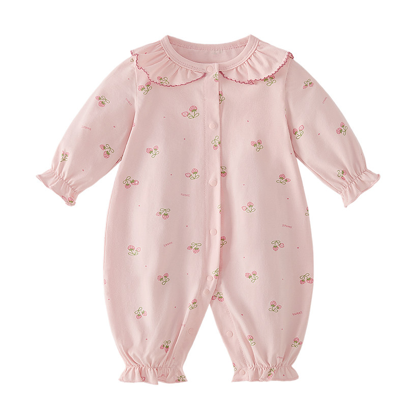 宝宝长袖连体衣春秋婴儿春装衣服幼童春款一岁婴幼儿哈衣爬服春季