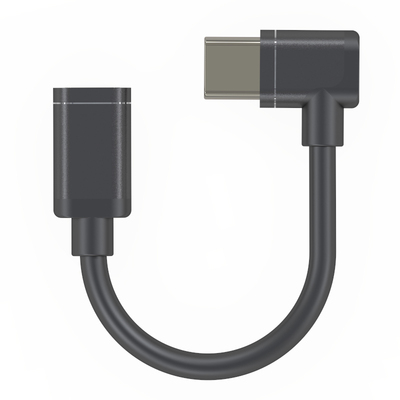 90度弯头MiniUSB MicrUSB Typec公母T型接口车载行车记录仪电子狗超短充电电源转接延长线