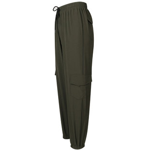 小溪家复古军装风速干收口束脚裤宽松显瘦运动裤轻薄春季瑜伽长裤