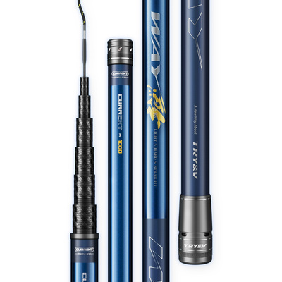 创威way炮竿长节足尺手杆打窝竿