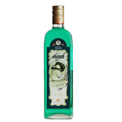 洋酒烈酒70度:捷克进口福卢克苦艾酒 absinthe 送杯勺