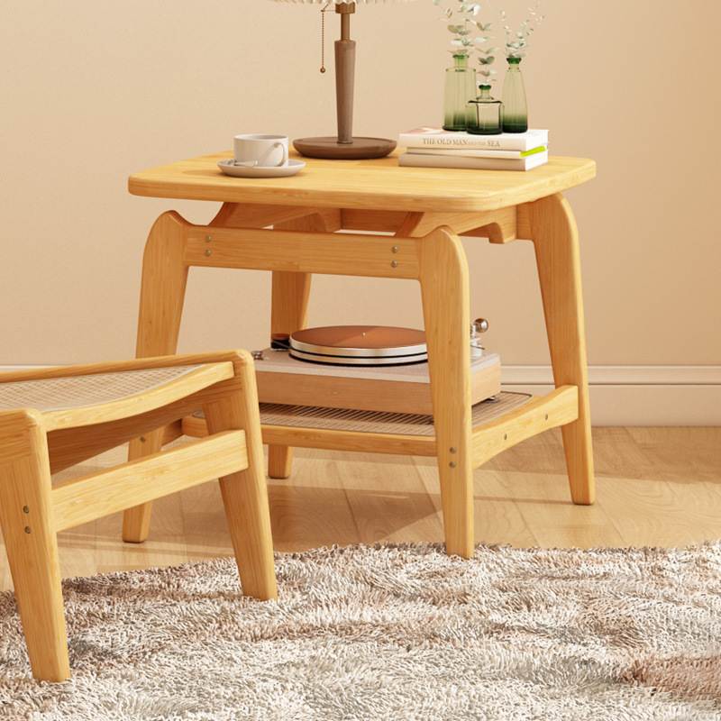 沙发边几客厅家用小床头几方置藤编移动卧室茶几创意新款物桌可